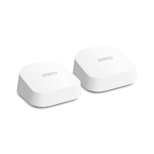 Image of Amazon eero 7 dual-band mesh Wi-Fi 7 router (newest model) – Supports internet plans up to 2.5 Gbps, Coverage up to 380 m², 2-pack