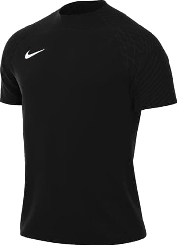 Image of NIKE DR0889-010 M NK DF STRKE III JSY SS T-shirt Men's BLACK/BLACK/BLACK/WHITE Size M