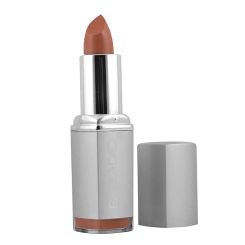 Image of Palladio Herbal Lipstick, Rich Pigmented and Creamy, Infused with Aloe Vera, Chamomile & Ginseng, Prevents Lips from Drying, Combats Fine Lines, Long Lasting Lipstick, Nude