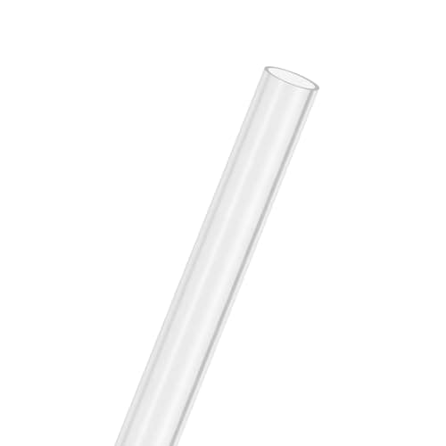 Image of M METERXITY 1-Pack Clear Rigid Acrylic Pipe, 12mm[0.47"] ID x 14mm[0.55"] OD Plastic Round Tube for Water Cooling System/Lamps/Fountains/Aquariums/Display Stand, Acrylic Tubing [305mm/12IN]