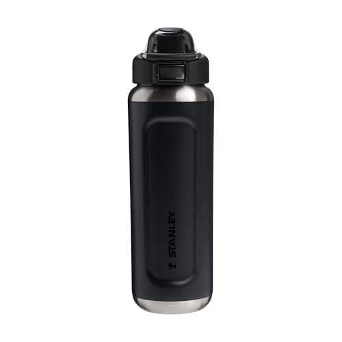 Image of STANLEY 1913 Wellspring Bottle 0.7L - Cold For 12 Hours - Iced For 40 Hours - BPA-Free Recycled Stainless Steel Flask - Leakproof - Dishwasher Safe - Black 2.0