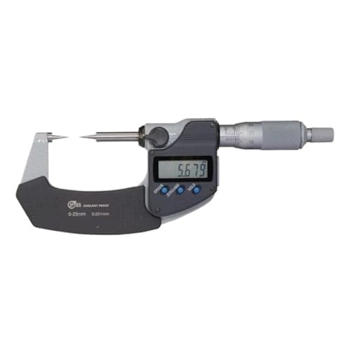 Image of KSZHZYMGX Double Pointed Spindle Digital Micrometer,342-251-30 15 Degree,342-261-30 30 Degree,0-25mm 0.001mm(342-251-30)