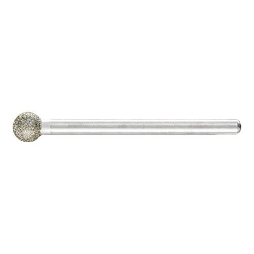 Image of Pferd DKUA6,0/3D126 Diamond Grinding Point Spherical Shape 6x3mm D126, Silver/Gold, 6 x 3 mm