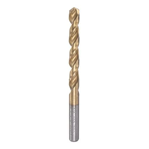 Image of sourcing map Twist Drill Bit 8.5mm Titanium Coated (HSS-E) M42 High Speed Steel 8% Cobalt Straight Shank for Stainless Steel Aluminum Alloy Metal
