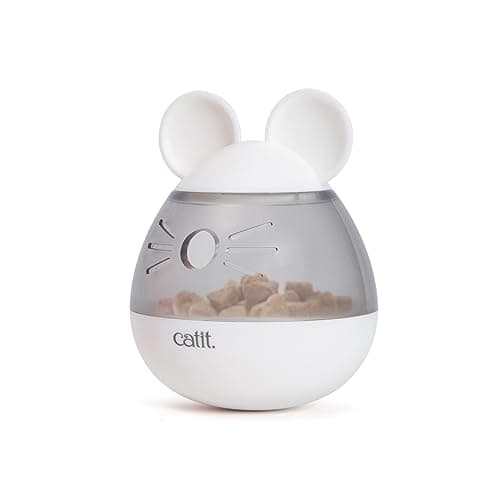 Image of catit Pixi Interactive Mouse-Shaped Cat Treat Dispenser, Slow Feeder Toy for Cats & Kittens