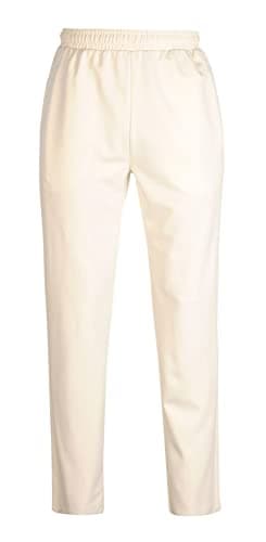 Image of PROSTYLE SPORTS Junior/Youth/Kids Cricket Trousers Match Playing Kit Pants Bottoms Elasticated (UK, Age, 14 Years, Regular, White (Pack of 1))