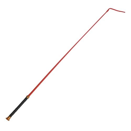 Image of KetoBarrow Equestrian Dressage Crop Soft Grip Handle Horse Schooler Crop 100cm Red