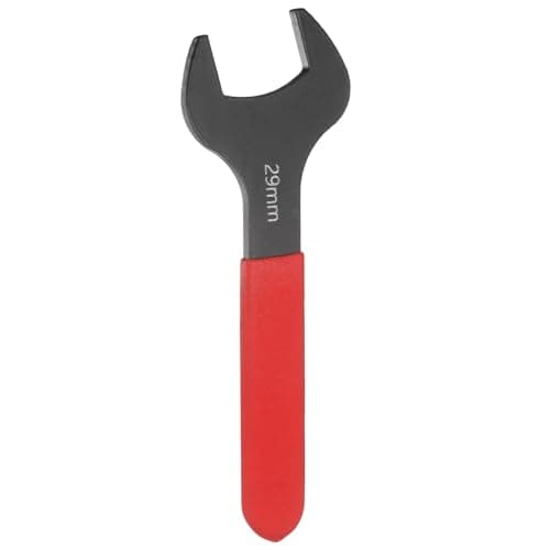 Image of sourcing map Single Open End Wrench 29mm Metric 15 Degree Offset Angle U-Shaped Open Ended Spanner Small Flat Head Blackening Wrench with Red Shank for Automotive Repair Furniture Assembly