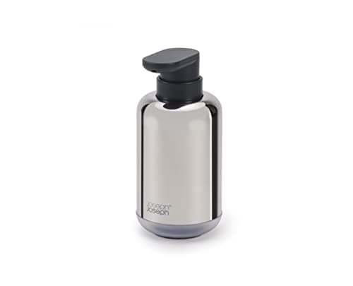 Image of Joseph Joseph EasyStore - Luxe Stainless-steel Soap Pump with fill-level window, easy-push pump head, non-slip base, refillable