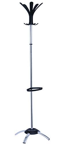 Image of Alba Cleo Coat Stand Chrome & Plastic Large Pegs Weighted Base D370mm H1750mm Ref PMCLEO