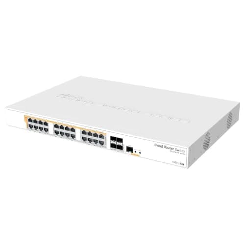 Image of MikroTik CRS328-24P-4S+RM - Managed L2/L3 24-Port Gigabit Ethernet Switch with 4 SFP Ports