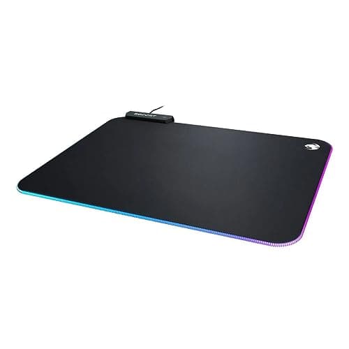 Image of ROCCAT Sense AIMO Gaming Mouse Pad - AIMO LED Lighting Maximum Precision Rubber Bottom (350mm x 250mm x 3.5mm) Black,ROC-13-370