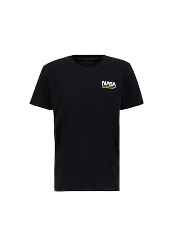 Image of Alpha Industries Men's Skylab NASA T, Black/Green, XS