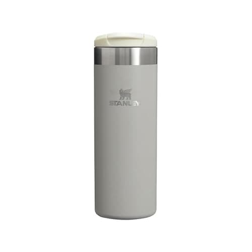 Image of STANLEY 1913 Aerolight Transit Travel Mug 0.47L - Keeps 6 Hours Hot - 8 Hours Cold - Dishwasher Safe - Leakproof - Car Cup Holder Compatible - Insulated Coffee Cup - Ash