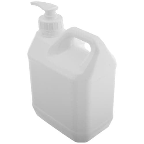 Image of HOMSFOU Refillable Pump Bottle 2L with Handle for Shower Gel and Shampoo, Plastic Liquid Dispenser Jug for Travel and Gym Use