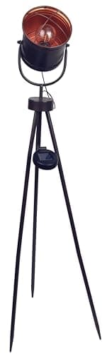 Image of Leipzig Industrial Solar Tripod LED Light Use in garden, patio, table, lawn, bench, wall for decoration and atmosphere IP44