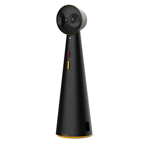 Image of Ipevo TOTEM 180 - Panoramic Video Conference 4K Camera, 180° Full View for Medium Sized Meeting Rooms, 120° for Small Groups, AI Auto Framing and Noise Reduction Microphone, Plug-and-Play, Compact