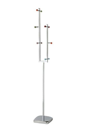 Image of Premier Housewares Coat Stand with Multi-Coloured Ceramic Balls - Chrome