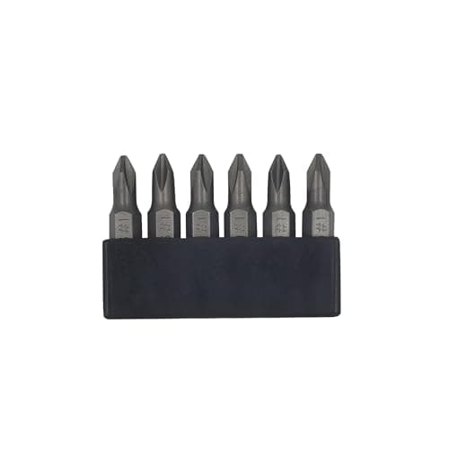 Image of 6Pcs 35mm JIS Screwdriver Bit Set with Magnetic Tip, 1/4 Hex Shank, S2 Alloy Steel & 6-Slot Storage Strip – Perfect for Japanese Motorcycles, Cars, Bicycles, and Equipment (#1x6)