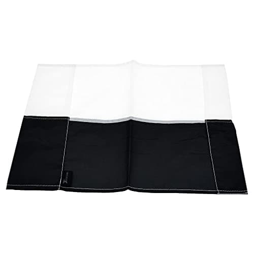 Image of 2 Colour Black White Football Sports Corner Pole Flags