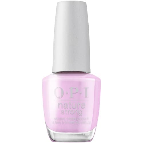 Image of OPI Nature Strong Nail Polish | Quick Dry Vegan Nail Varnish with Long-Lasting Results | Made with Natural Ingredients | Pink Shades | Natural Mauvement | 15 ml
