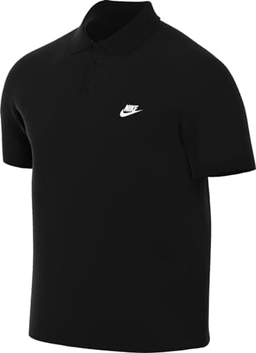 Image of NIKE Men's M Nsw Ce Matchup Pq Polo Shirt, Black/(White), M UK