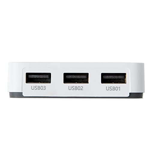 Image of 3-Port USB 2.0 Network Print Server LOYALTY-SECU 10/100 Mbps Ethernet USB Printer Adapter Windows 11