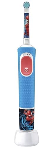Image of Oral-B Pro Kids Spider-Man Marvel Children's Electric Toothbrush, 1 Soft Brushing, Timer and Vibration, Rechargeable Battery, 4 Stickers, Ages 3 and Up