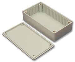 Image of HAMMOND 1591CGY Enclosure, Flame Retardant, UL94V-0, IP54, Multipurpose, 120 mm, 65 mm, 40 mm (1 piece)