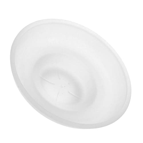 Image of BESPORTBLE Transparent Glass Soap Dish Round with Nonslip Base for Bathroom Vanity Kitchen Sink and Shower Soap Bar Holder
