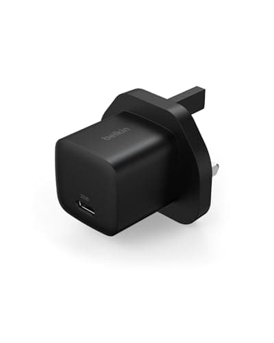 Image of Belkin USB-C Plug 25W - USB-C Phone Charger PD 3.0 Fast Charging with PPS for Apple iPhone 17, iPhone Air, iPhone 16, Samsung Galaxy S25, Pixel 10, Nintendo Switch, & More - Black