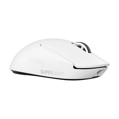 Image of Logitech G PRO X Superlight 2 wireless gaming mouse, 60 g pro-grade mouse with 5 programmable buttons, 44k Dpi sensor, 8 kHz report rate, USB-C charging for PC/Mac - White