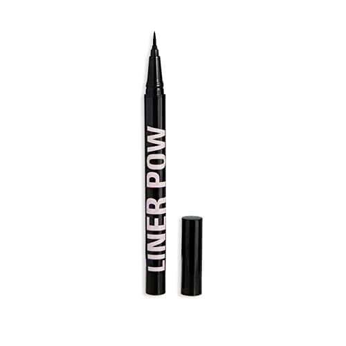 Image of Makeup Revolution, Liner Pow Liquid Eyeliner, Waterproof & Longlasting Formula, Black, 0.5ml
