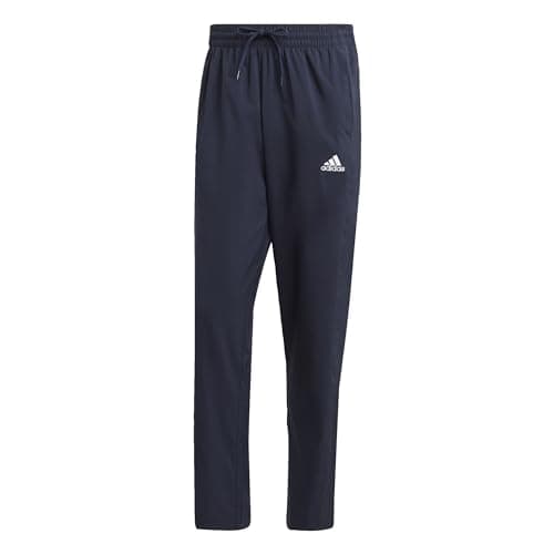 Image of adidas Men's AEROREADY Essentials Stanford Open Hem Embroidered Small Logo Pants, Legend Ink, S