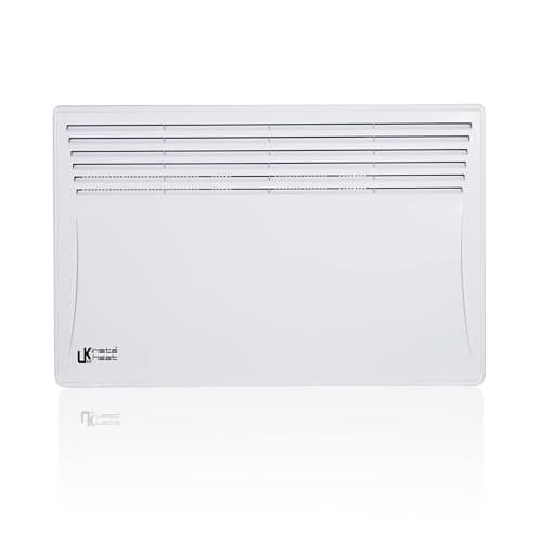 Image of Eco Slimline Electric Panel Heater - 1.5KW (1500W) Wall Mount/Free Standing Energy Saving Digital Thermostat Convector Panel Heater with UK Plug