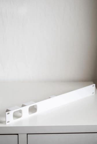 Image of Rack Mount 1U for JetKVM - 19" Bracket for Remote KVM Switch - Network Accessories - 3D Printed (Black, for 2X JetKVM Link)