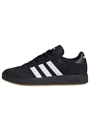 Image of adidas Men's Grand Court Base 00s Shoes, core Black/FTWR White/Gum 3, 11 UK