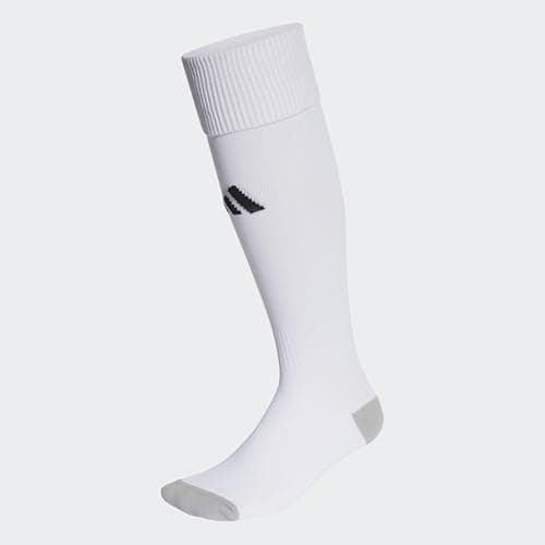 Image of adidas Unisex Milano 23 Socks, White/Black, 8.5-10