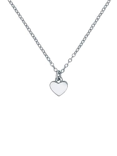 Image of Ted Baker Hara Tiny Heart Pendant Necklace For Women (Silver)