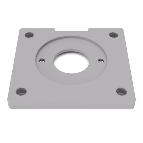 Image of PRIWAS Base Plate/Adapter Plate for Template Guide Bushes Compatible with Bosch GKF 600 | Subbase Compatible with Bosch Trimmers