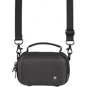 Image of Hama Ambato Camera Case for System Camera and Video Camera 12 x 6 x 7 cm Hard Case for Hiking, Biking, Trekking, Hard Case with Belt Loop for Hanging and Carrying Handle Black