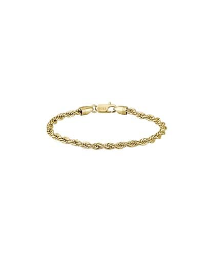 Image of BOSS Jewelry Men's Chain Bracelet In Stainless Steel with Yellow Gold Plating - 1580810M