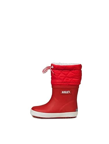 Image of Aigle Giboulee 2 Rain Boot Unisex Kids, Rouge Blanc, 4.5 UK Child