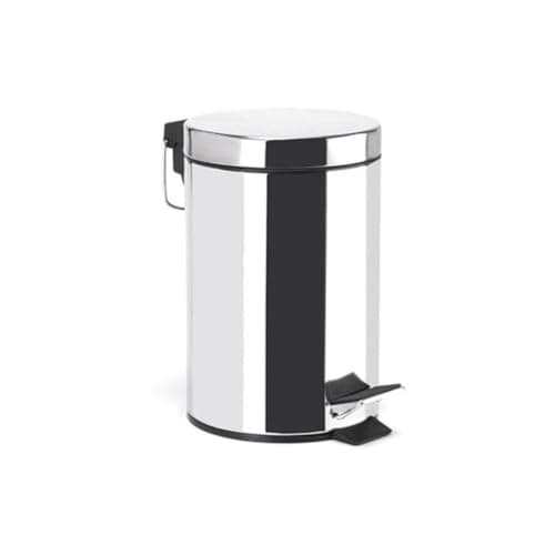 Image of MSV Stainless Steel Pedal Bin, Silver, 5 Litre