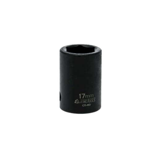 Image of Teng Tools 17MM 1/2 Inch Drive ANSI 6 Point Metric Shallow Chrome Molybdenum Impact Socket | Mechanic Tool | Hand Tool - 920517AN