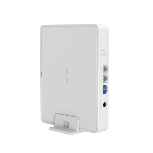 Image of GL.iNet GL-B3000 (Marble) Wireless WiFi 6 Router, Wall-Mountable Photo Frame, Dual-Band AX3000, OpenVPN & WireGuard Support, Bark & AdGuard Home Parental Controls, OpenWrt, 3 Gigabit Ethernet Ports