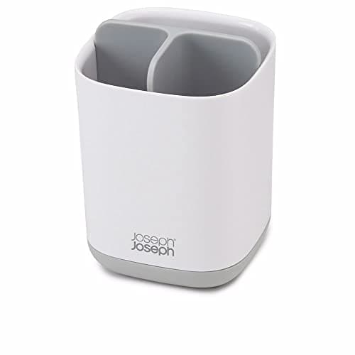 Image of Joseph Joseph EasyStore Toothbrush Caddy, Plastic, Grey/White, Small