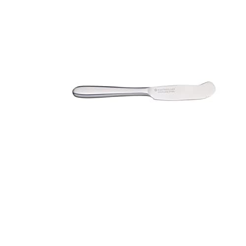 Image of MasterClass Butter Knife, Stainless Steel Knife for Spreading, Easy Spread and Rust Resistant, Dishwasher Safe, 16cm, Silver