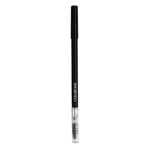 Image of Colorbar Stunning Brow Pencil Chestnut, Dark Brown, 1.08g, Built-In Comb, All-day Formula, Smudge-Free, Paraben-free