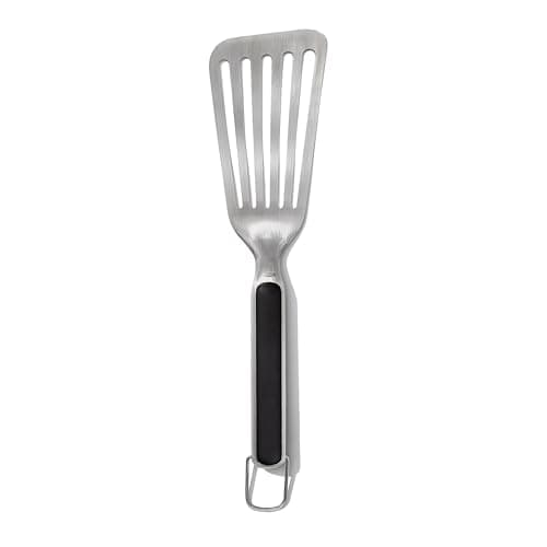 Image of OXO Good Grips Grilling Precision Turner – Flexible Stainless Steel Spatula for BBQ, Burgers, Fish & Meat – Thin Bevelled Edge for Easy Flipping – Non-Slip Handle – Dishwasher Safe
